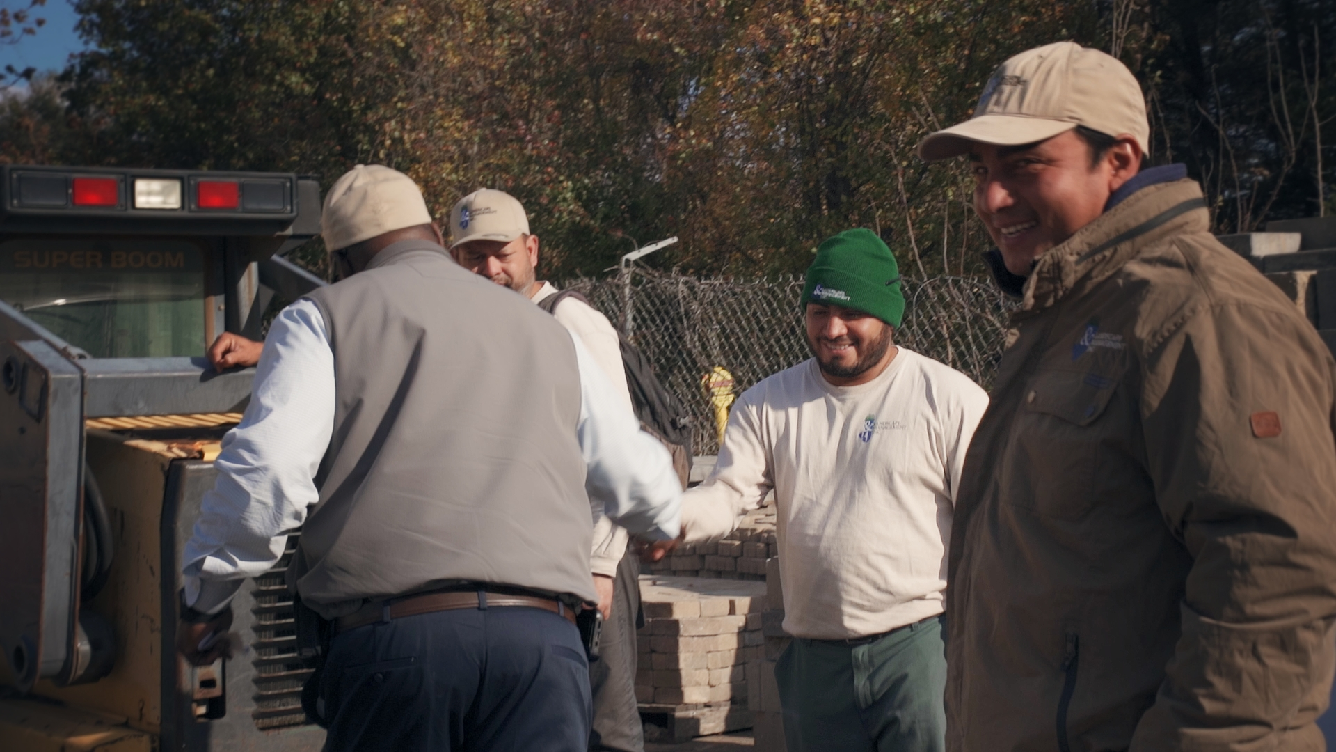 J&J Landscape Management employees having fun.