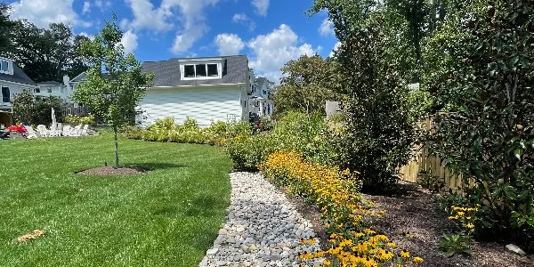 Beautifully landscaped home in Arlington, VA.