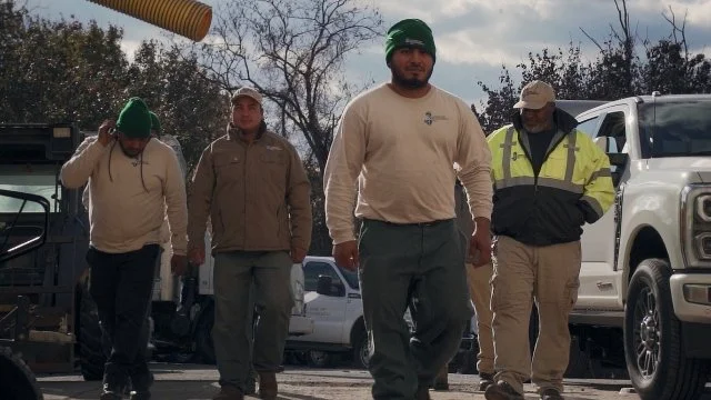 Employees of J&J Landscape Management.